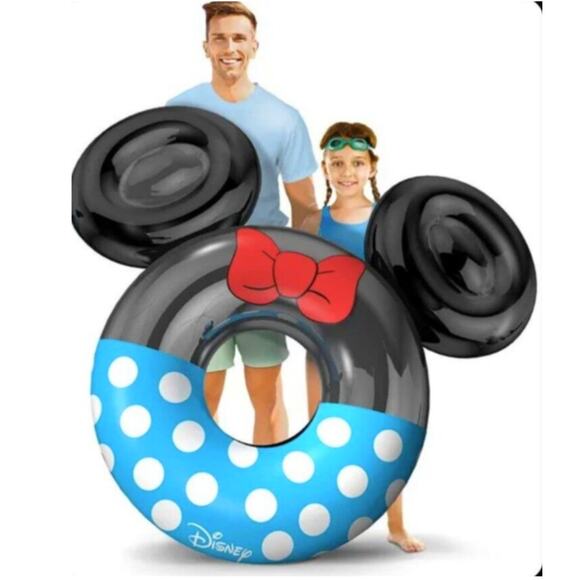 GoFloats, Huge Vinyl Minnie Mouse Pool Float, 66" x 44" x 13", 300 Lbs. Capacity - Picture 6 of 10